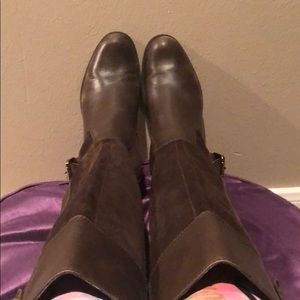 Anne Klein brown leather riding boots